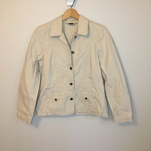 Eddie Bauer Khaki Utility Jacket, womens size 6, fall coat